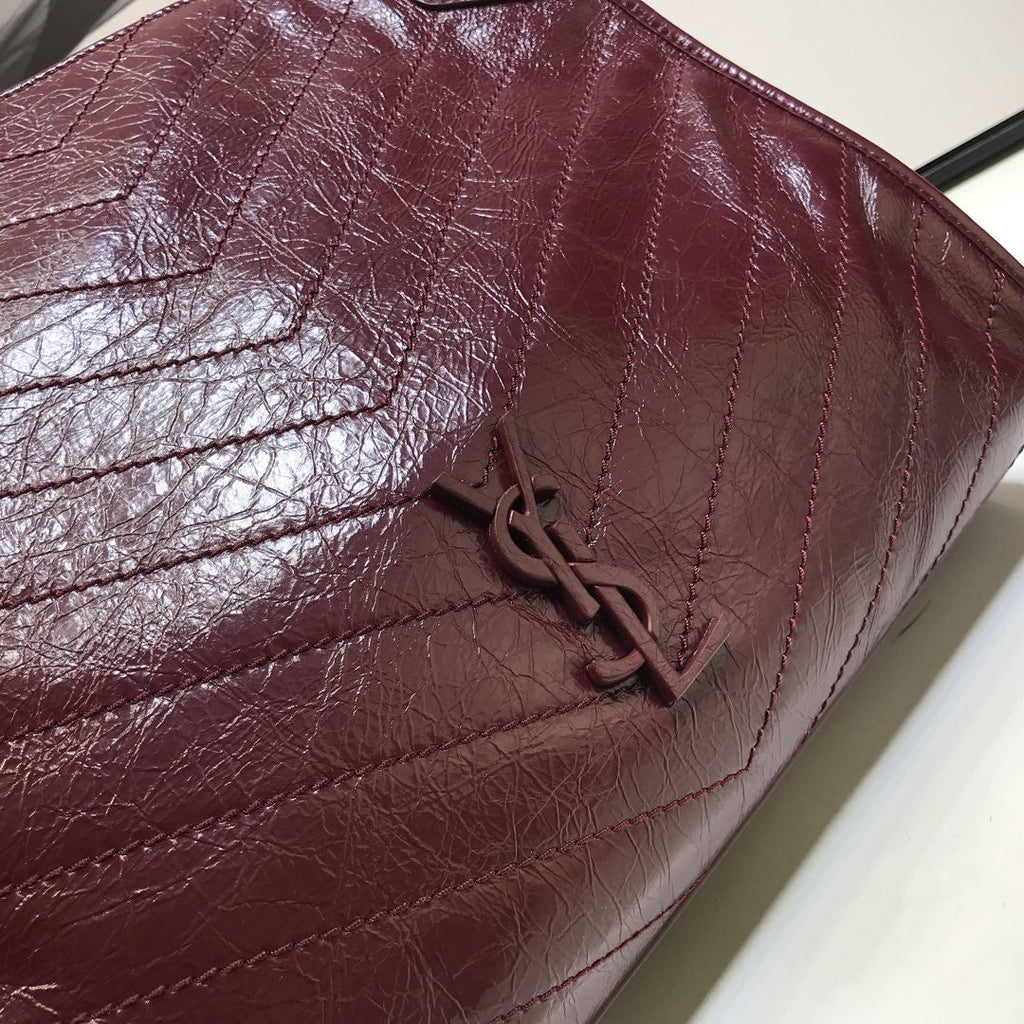 YSSL Niki Medium Shopping Bag Burgundy For Women 12in/32cm YSLÂ 