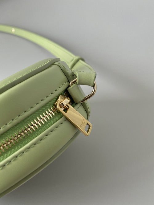 CE Crossbody Oval Purse Cuir Triomphe Mint Green For Women 6in/16cm