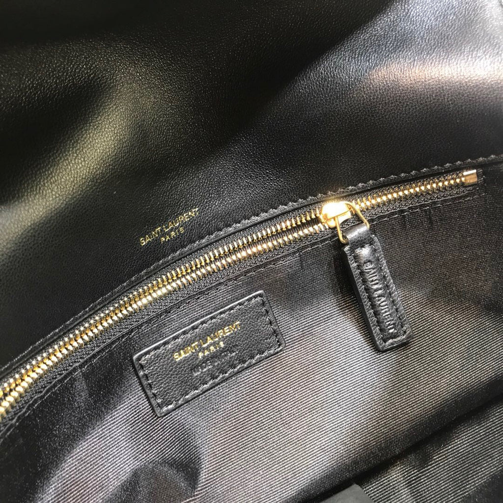 YSSL Kate Tassel Small Shoulder Bag Black For Women 10in/26cm YSL P00483545