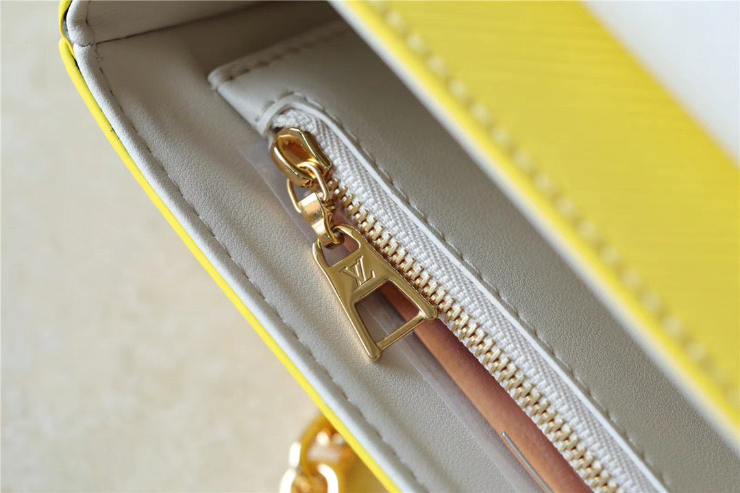 Louis Vuitton Twist PM Epi Yellow For Women,  Shoulder And Crossbody Bags 7.5in/19cm Louis Vuitton