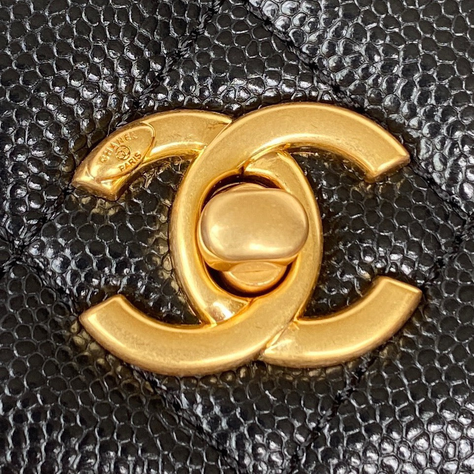 Chanel Clutch With Chain Gold Hardware Black For Women Handbags, Shoulder Bags 7.1in/18cm AP2860