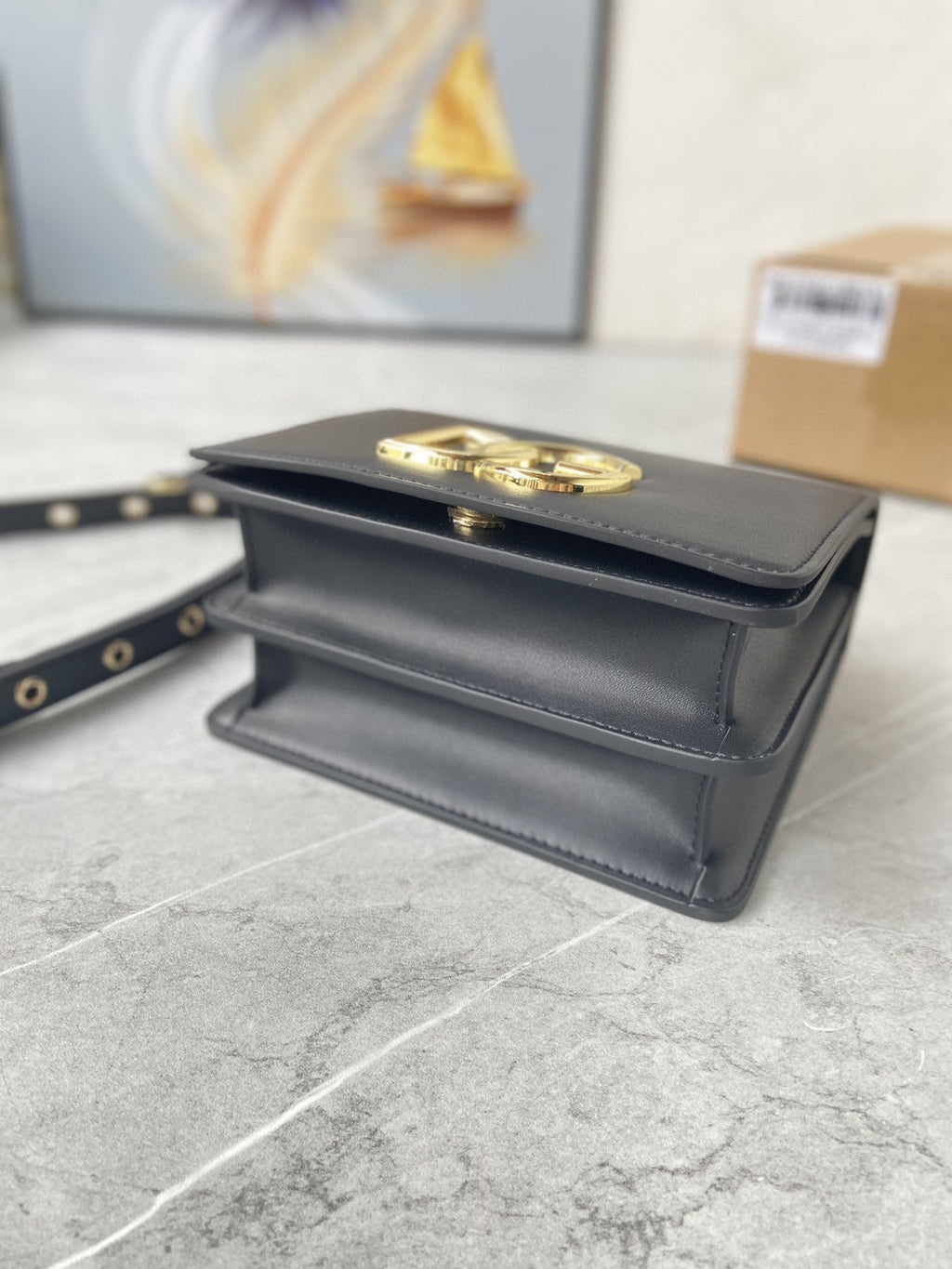 Crossbody 3.5 Bag Grey For Women 6.9in/18cm GLAMI