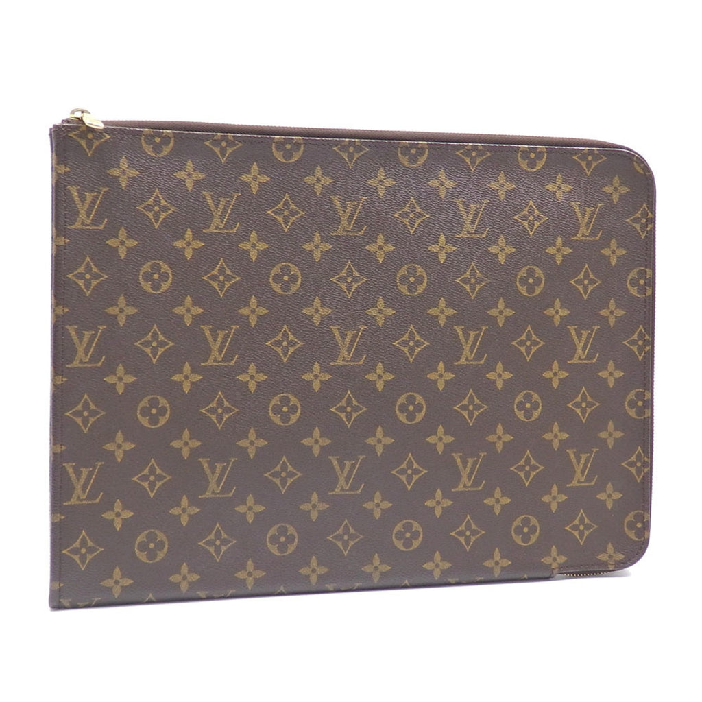 Louis Vuitton Poche Document  Canvas Clutch Bag