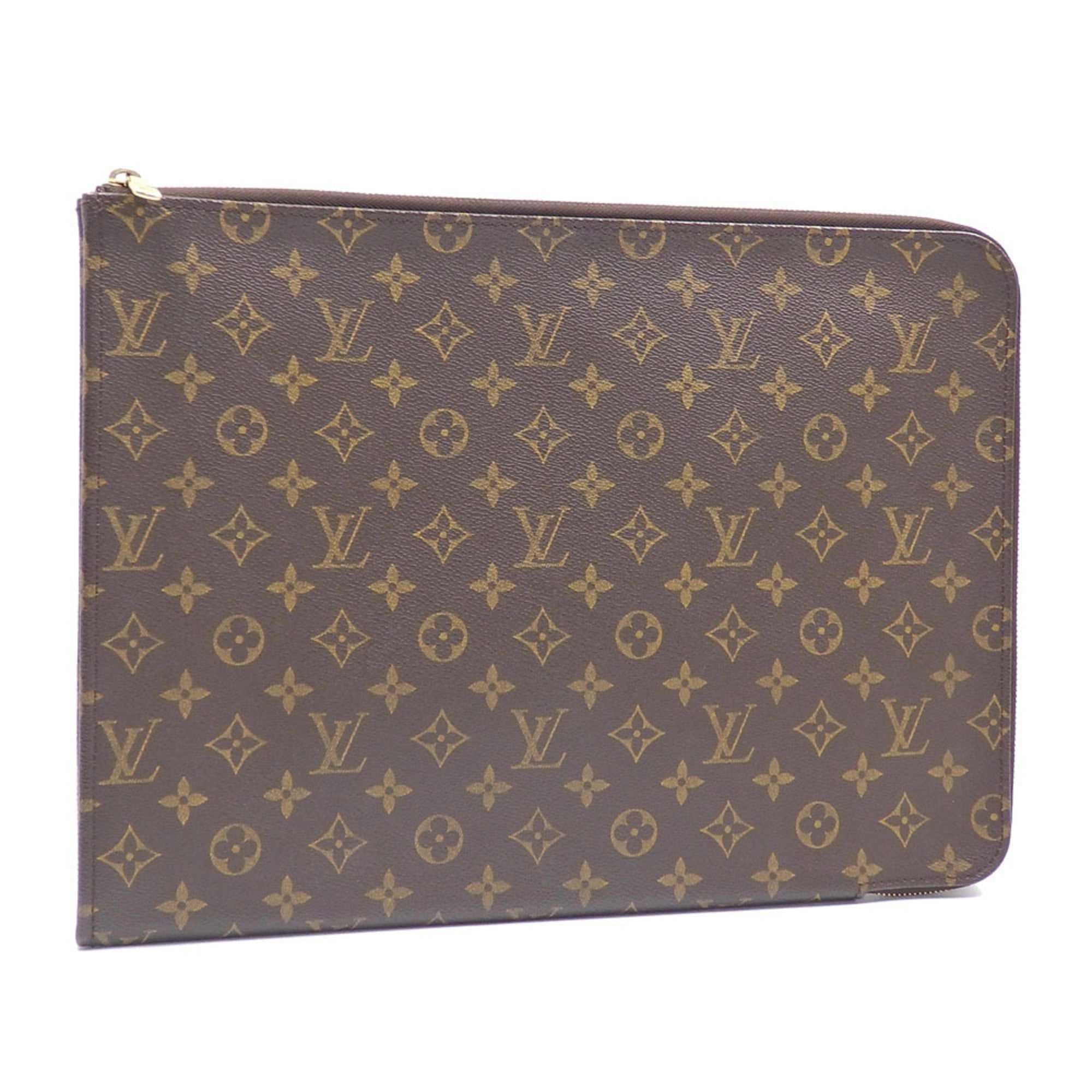 Louis Vuitton Poche Document  Canvas Clutch Bag