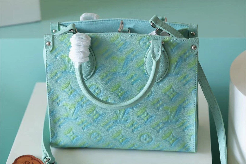 Louis Vuitton OnTheGo PM Monogram Empreinte Light Green For Women, Women’s Bags, Shoulder And Crossbody Bags 9.8in/25cm Louis Vuitton]