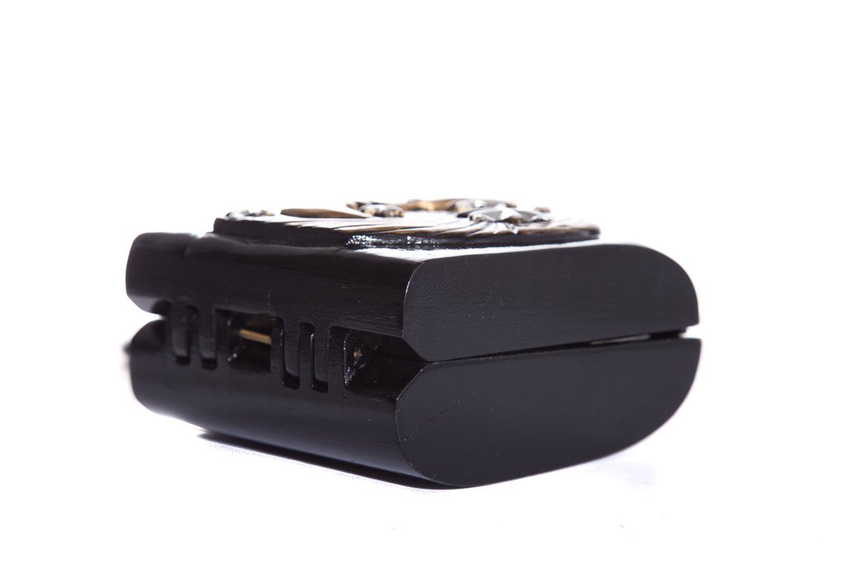Timmy Woods Handmade Black & Gold Shoulder Bag
