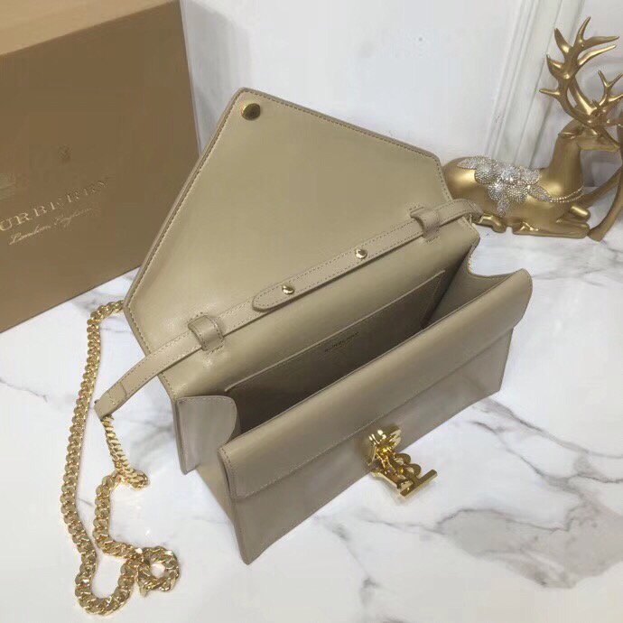 GLAMI Small Tb Envelope Clutch Beige By British Heritage For Women, Bags 10.2in/26cm