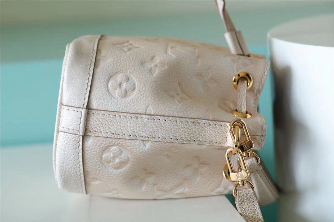 Louis Vuitton Nano Noe Monogram Empreinte Light Beige For Women,  Shoulder And Crossbody Bags 6.3in/16cm Louis Vuitton M81463