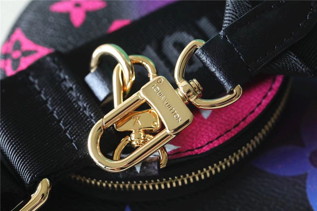 Louis Vuitton Papillon Burberry Bag Classic Monogram For Women 20cm Midnight Fuchsia Louis Vuitton M59860