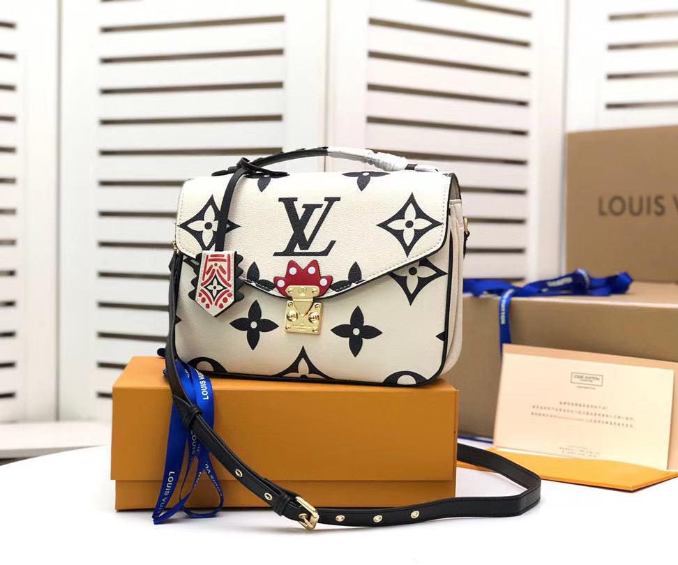 Louis Vuitton Louis Vuitton Crafty Pochette Metis Monogram Empreinte Creme For Women, WomenÃƒÂ¢Ã¢â€šÂ¬Ã¢â€žÂ¢s Handbags, Shoulder And Crossbody Bags 9.8in/25cm Louis Vuitton M45384