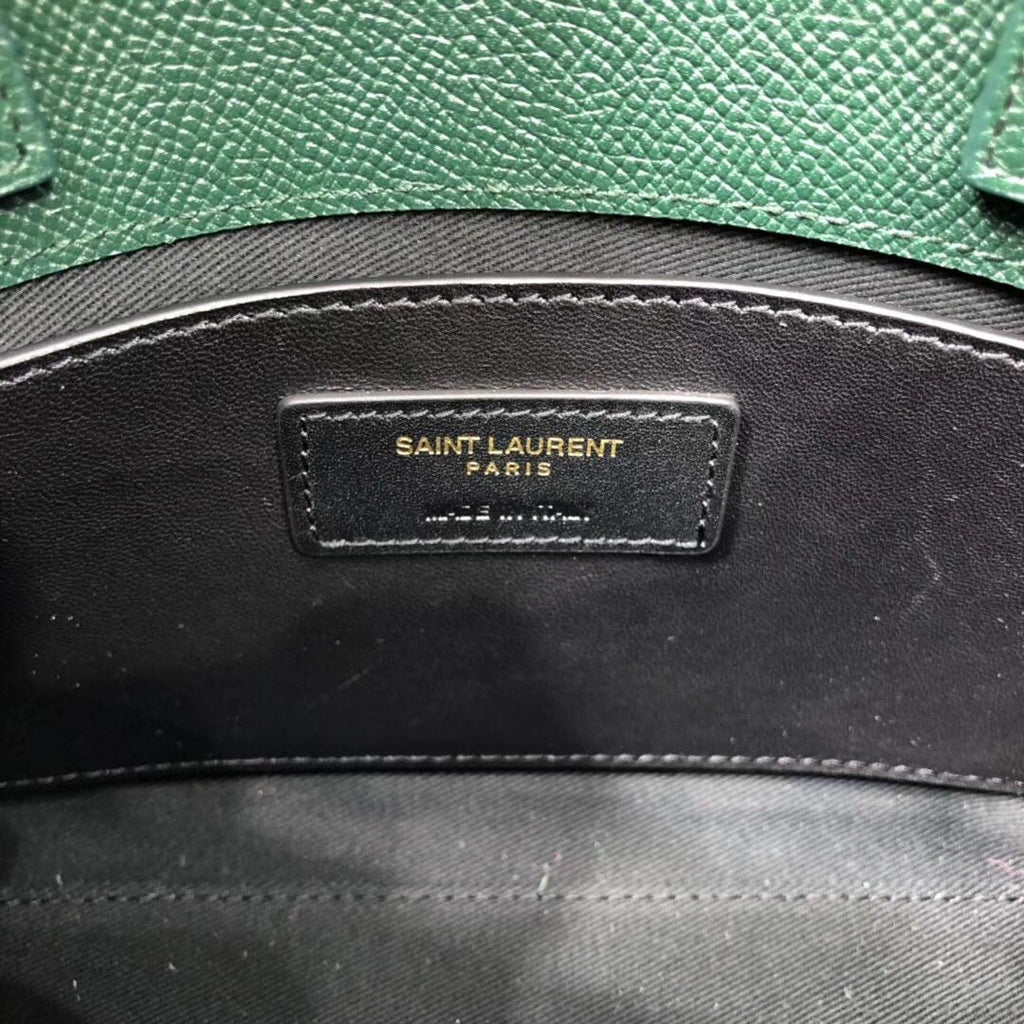 YSSL Manhattan Nano Shopping Bag In Box Green For Women 8in/21cm YSL