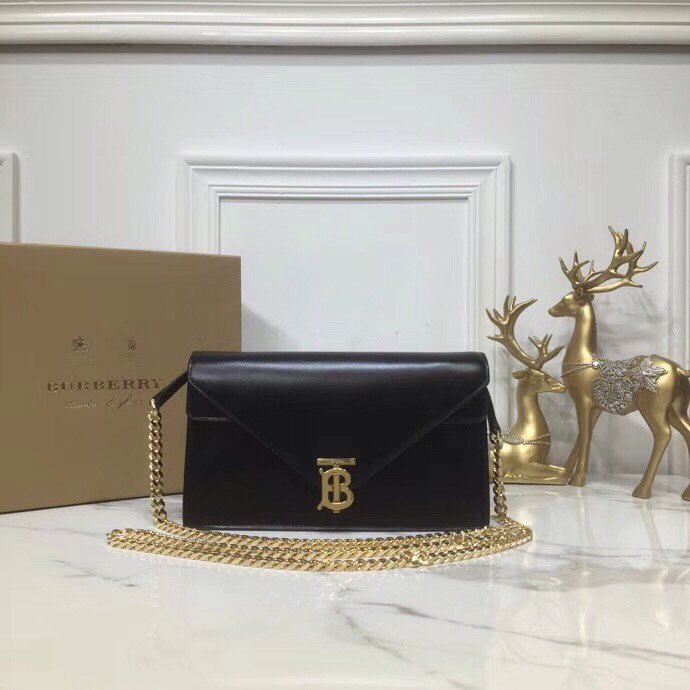 GLAMI Small Tb Envelope Clutch Black By British Heritage For Women, Bags 10.2in/26cm