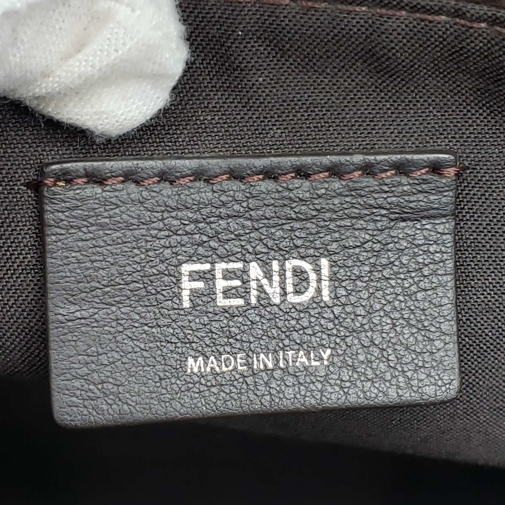 Fendi Green Leather Shoulder Bag