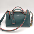 Fendi Green Leather Shoulder Bag