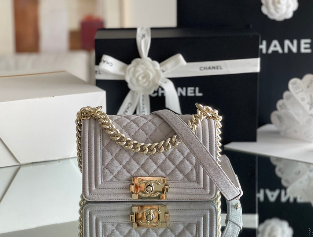 ChanelMini Classic GlamIapbag White For Women 15cm/5.9 in