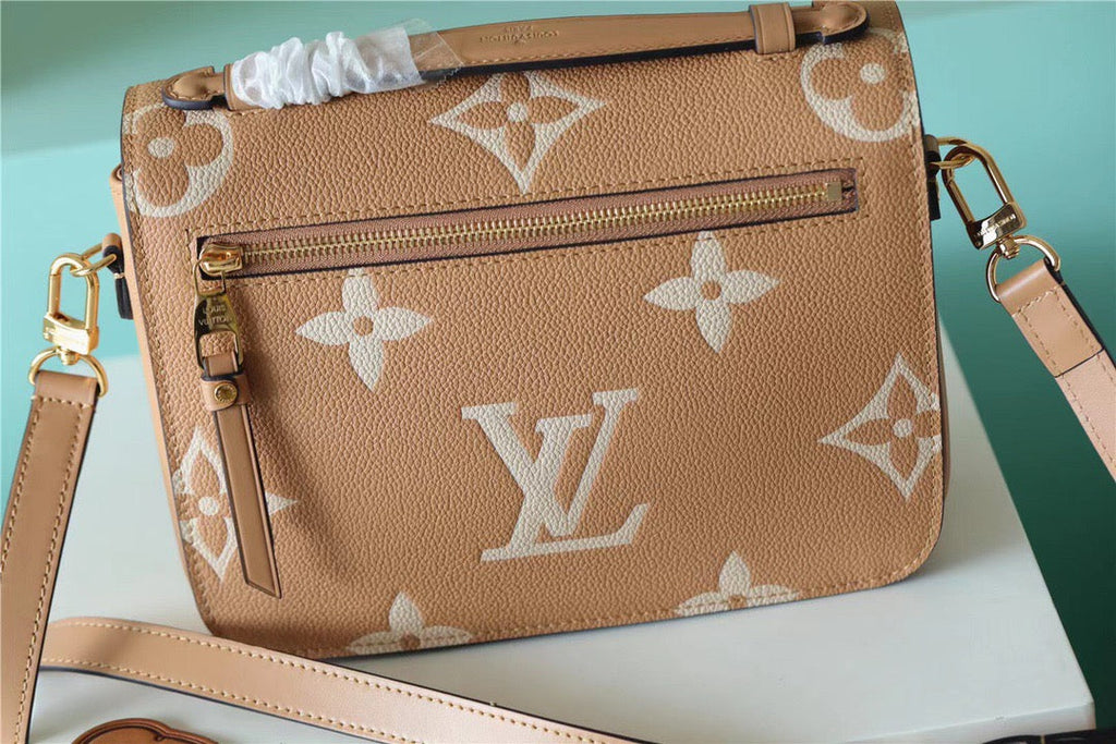 Louis Vuitton Pochette Metis Monogram Empreinte Arizona Brown / Creme Beige For Women,  Shoulder And Crossbody Bags 9.8n/25cm Louis Vuitton M46018