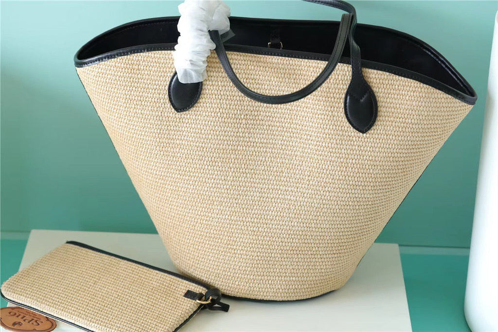 Louis Vuitton Saint Jacques Raffia Black For Women,  Shoulder And Crossbody Bags 22.4in/57cm Louis Vuitton M59808
