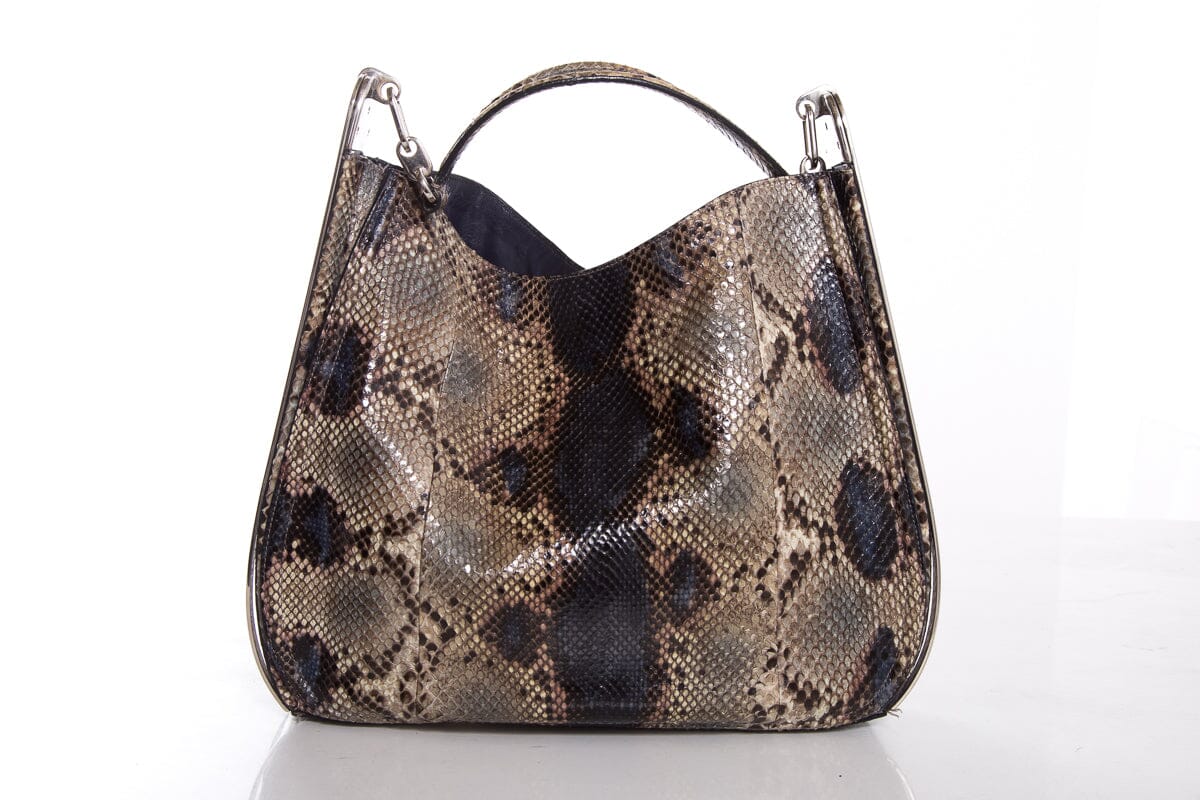 SaLouis Vuittonatore Ferragamo Snakeskin Shoulder Bag