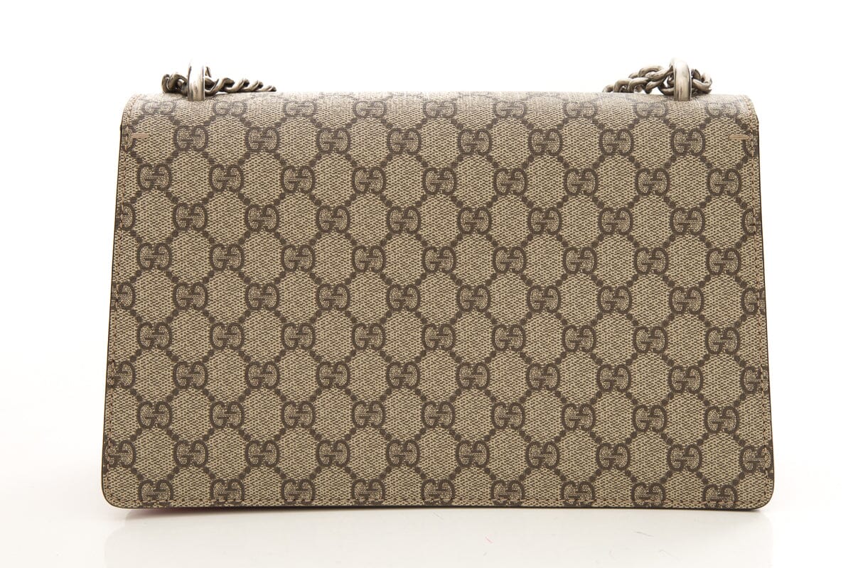 Gucci Dioronysus Monogram and Red Suede Crossbody
