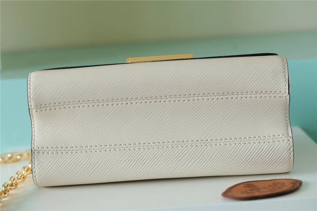 Louis Vuitton Twist MM Epi White For Women, WomenÃƒÂ¢Ã¢â€šÂ¬Ã¢â€žÂ¢s Bags, Shoulder And Crossbody Bags 9.1in/23cm Louis Vuitton M55513