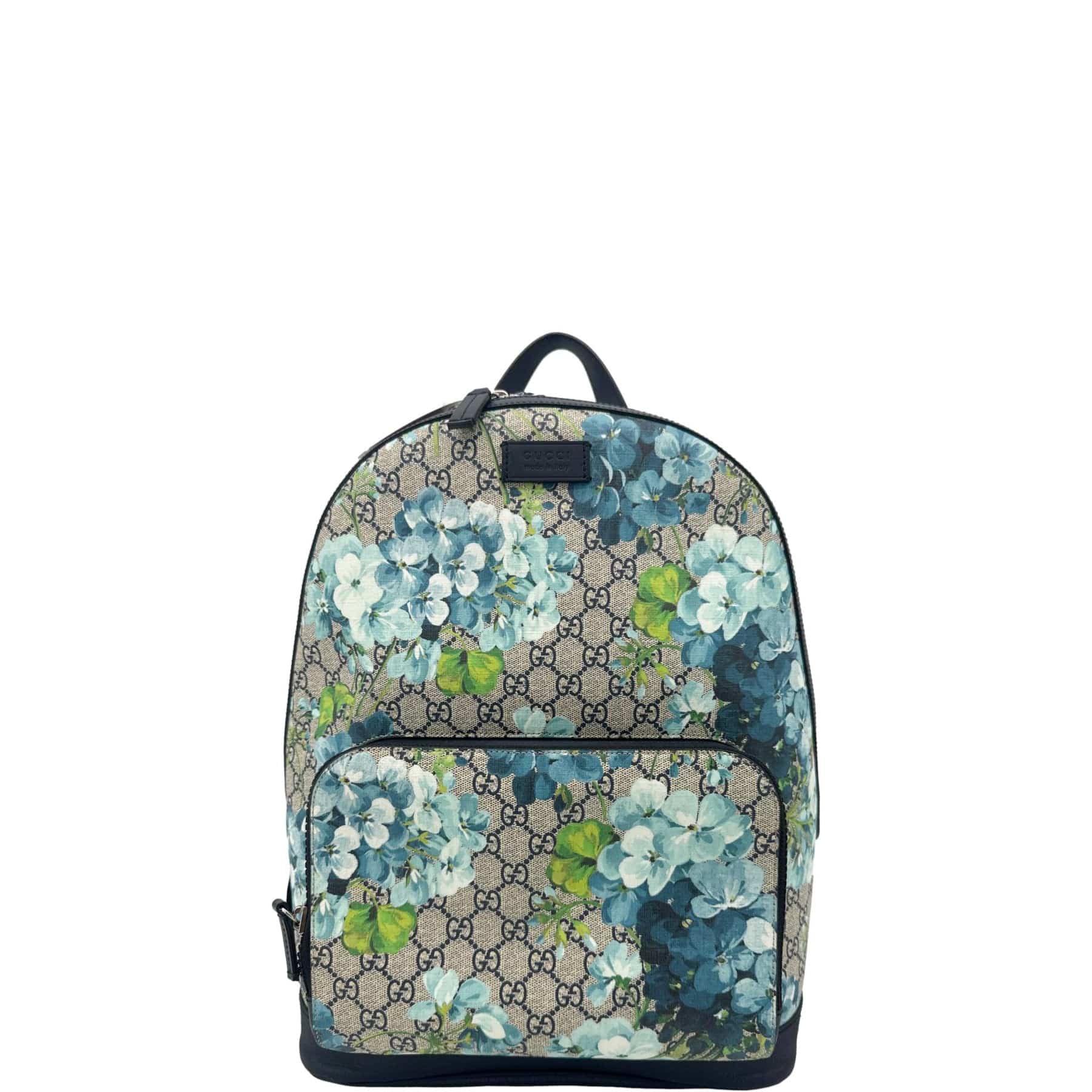 GUCCI Blooms Medium Gucci Supreme Monogram Backpack Beige 406370