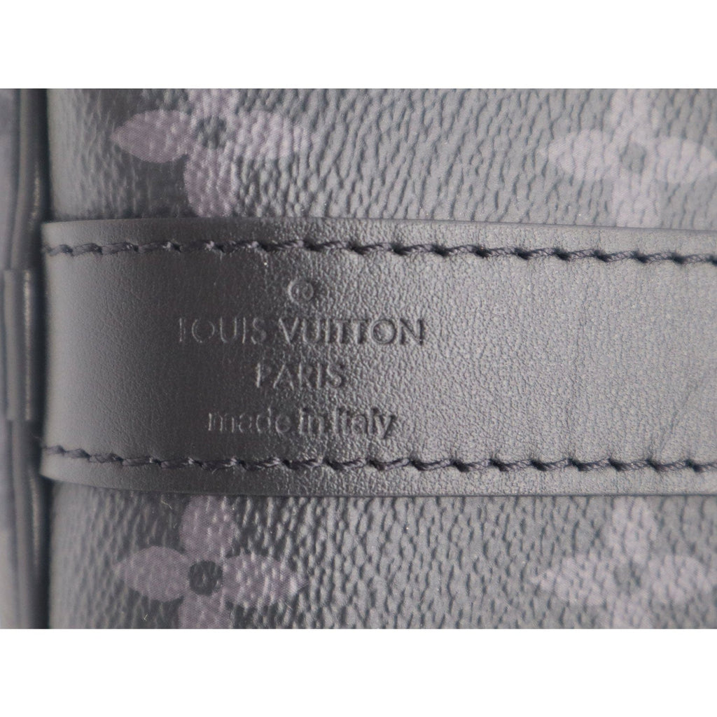 LOUIS VUITTON Keepall 50 Bandouliere Monogram Eclipse Travel Bag Black  - New Year Deals