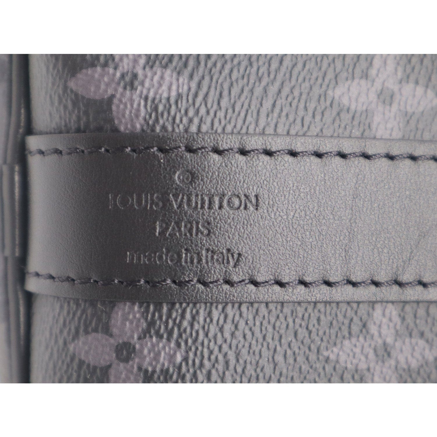 LOUIS VUITTON Keepall 50 Bandouliere Monogram Eclipse Travel Bag Black  - New Year Deals