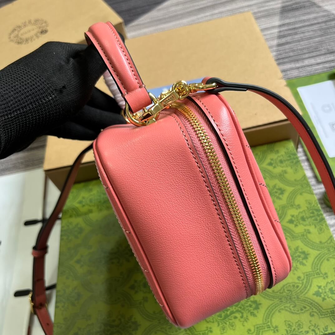GC744434 Blondie Handbag 17cm Rose Pink leather