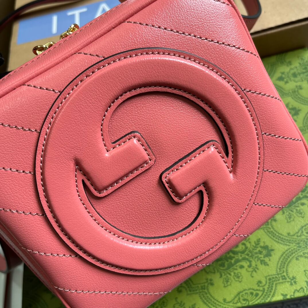 GC744434 Blondie Handbag 17cm Rose Pink leather