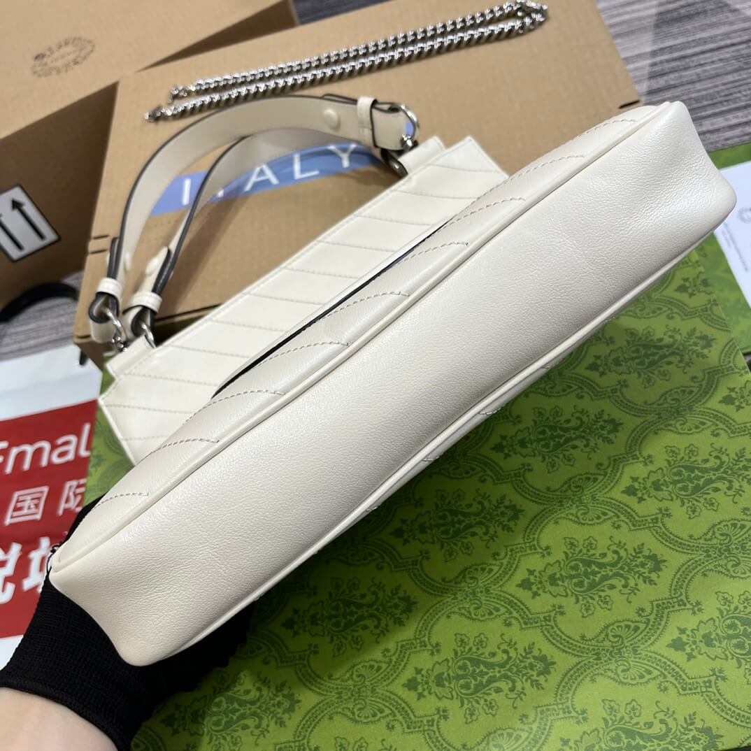 GC751518 Blondie Handbag 24cm white leather Free shipping