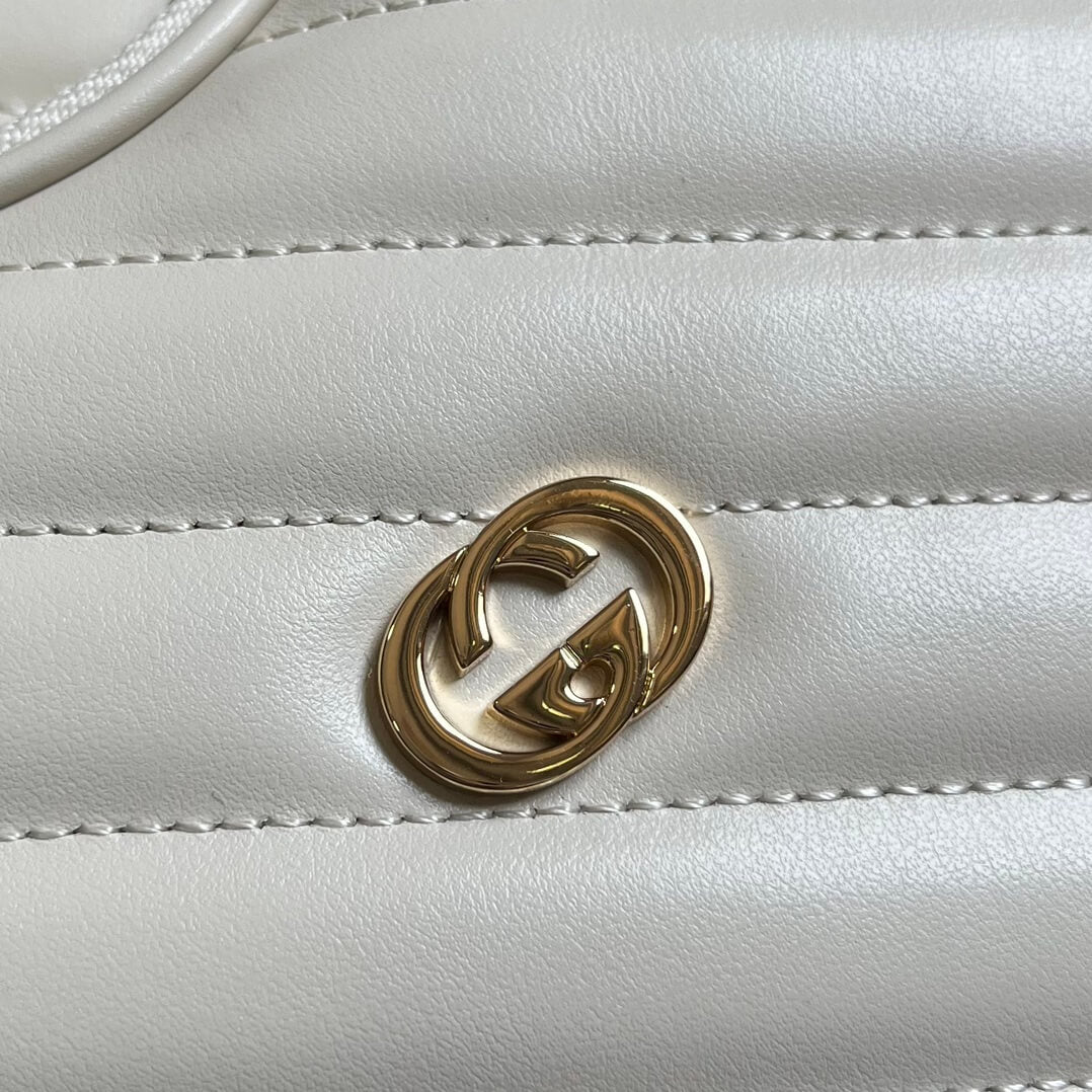 GC751628 shoulder bag shoulder bag 20cm dirty white Free shipping