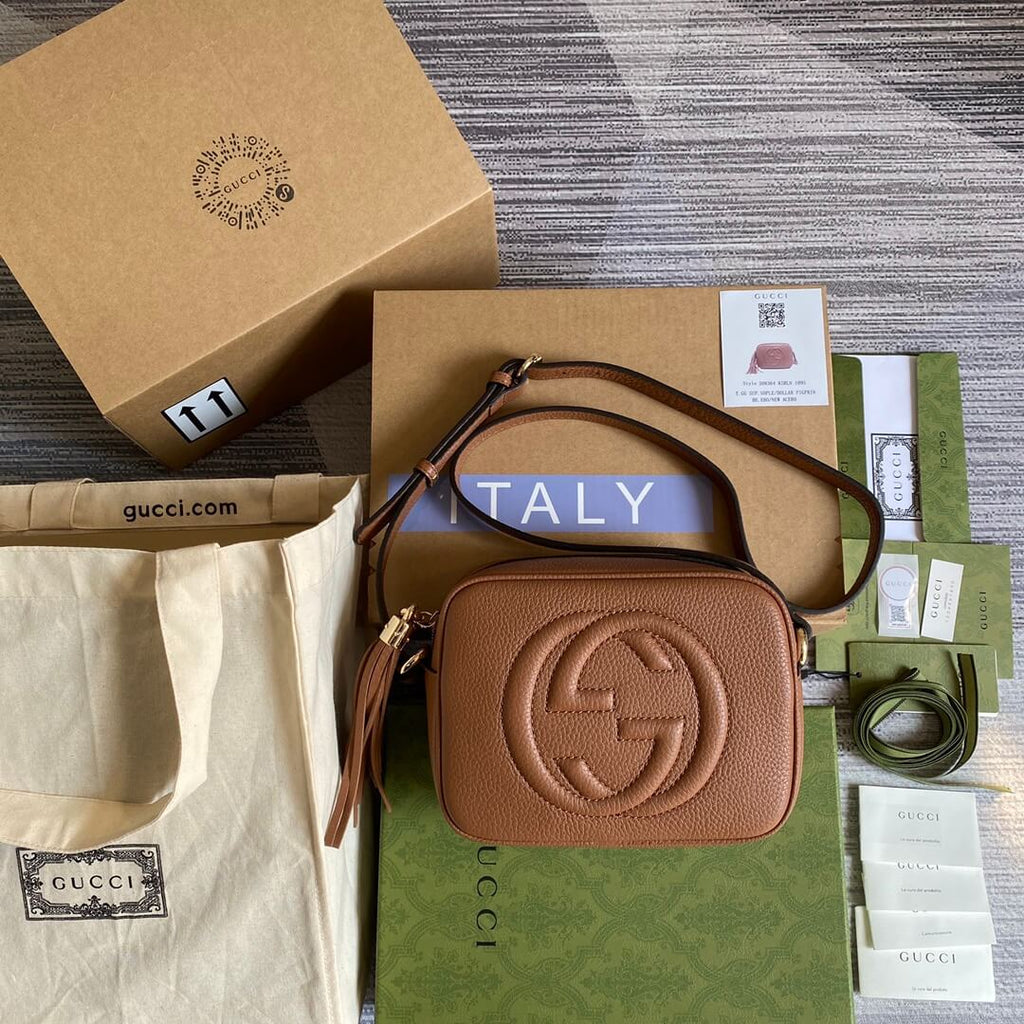 Gucci 308364 cross body bags 22CM brown Free shipping