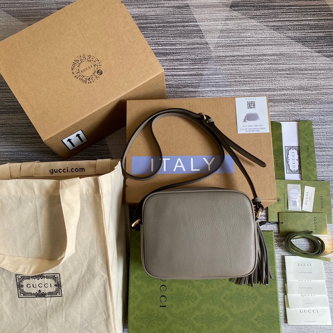 Gucci 308364 cross body bags 22CM grey Free shipping
