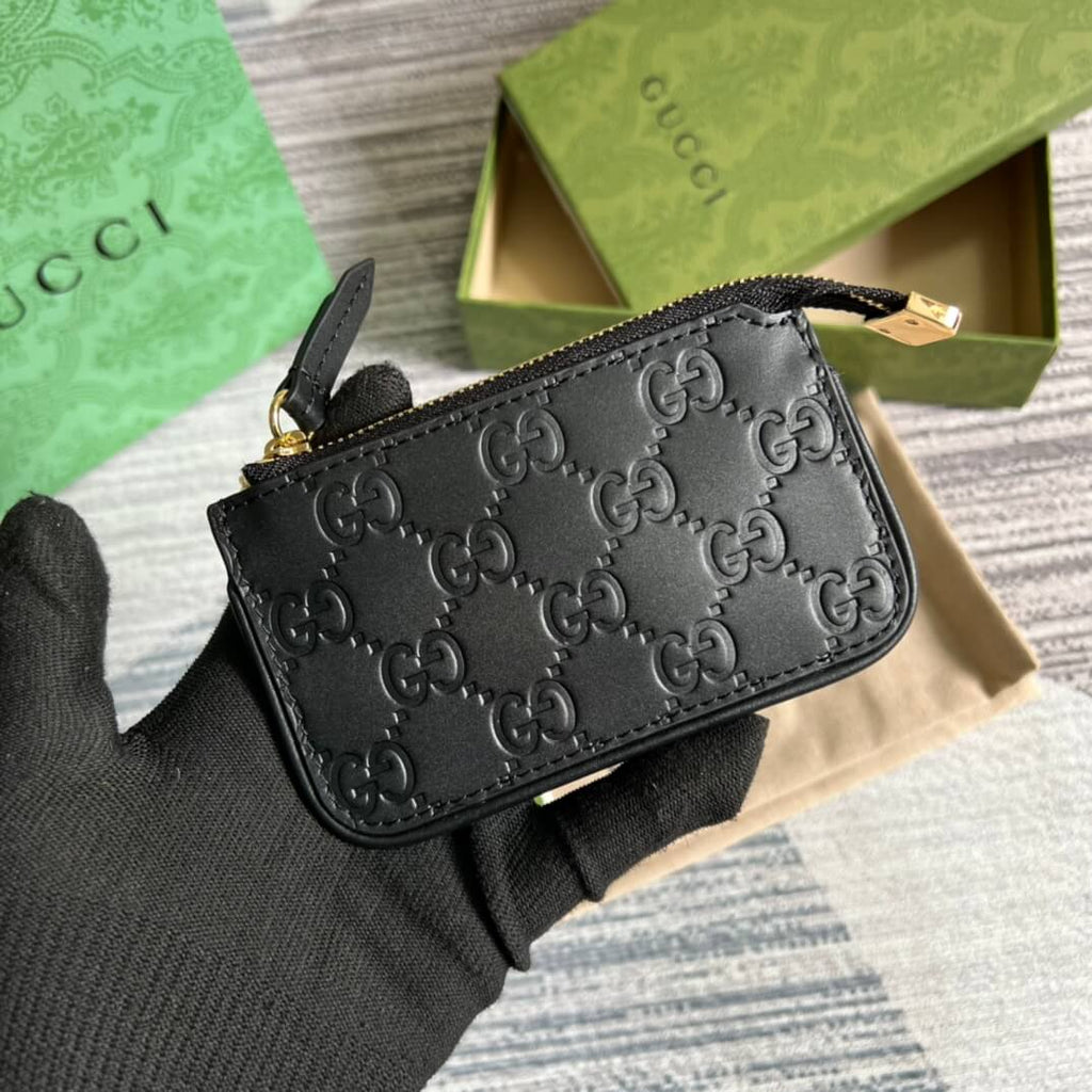 Gucci 447964 Marmont wallet 12cm black COWHIDE