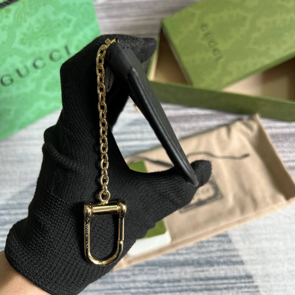 Gucci 447964 Marmont wallet 12cm black COWHIDE