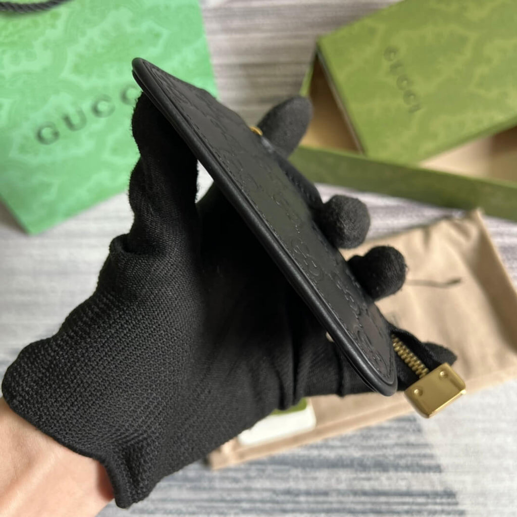 Gucci 447964 Marmont wallet 12cm black COWHIDE