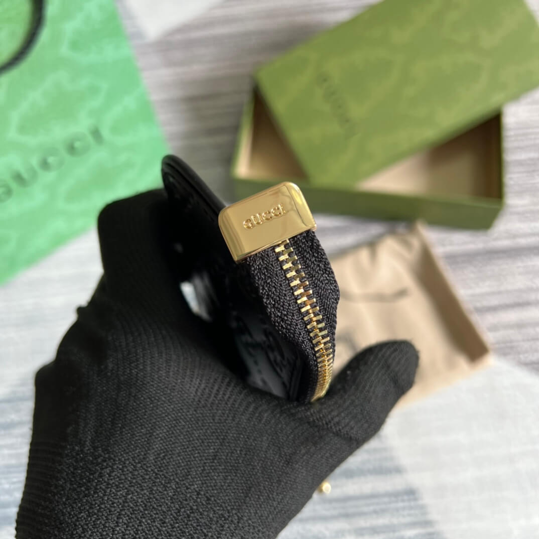 Gucci 447964 Marmont wallet 12cm black COWHIDE