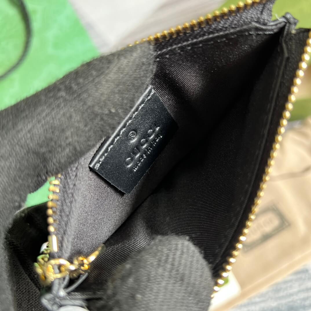 Gucci 447964 Marmont wallet 12cm black COWHIDE