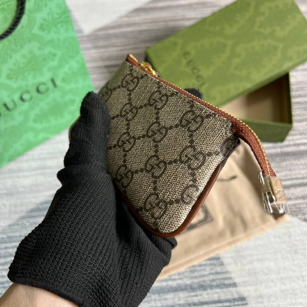 Gucci 447964 Marmont wallet 12cm Brown/PVC