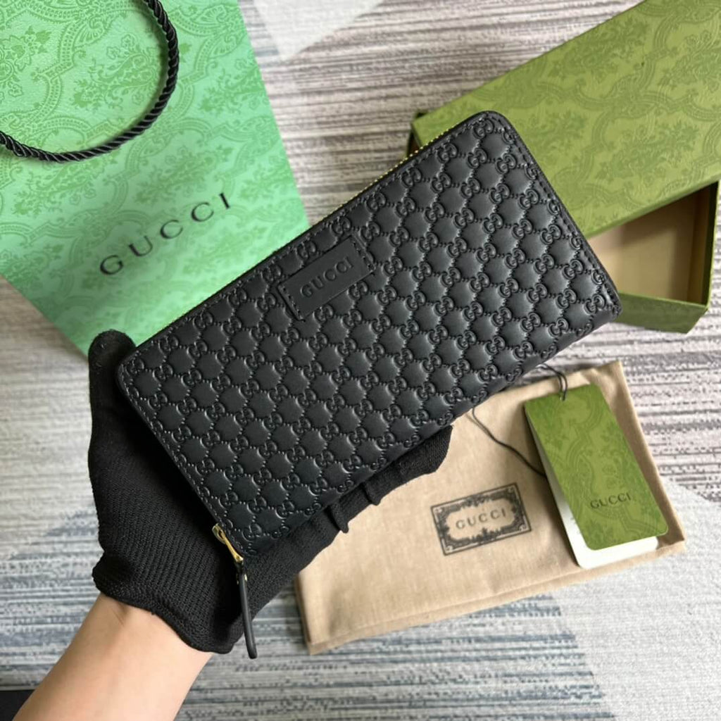 Gucci 449391 Marmont black 19cm Small G embossed cowhide