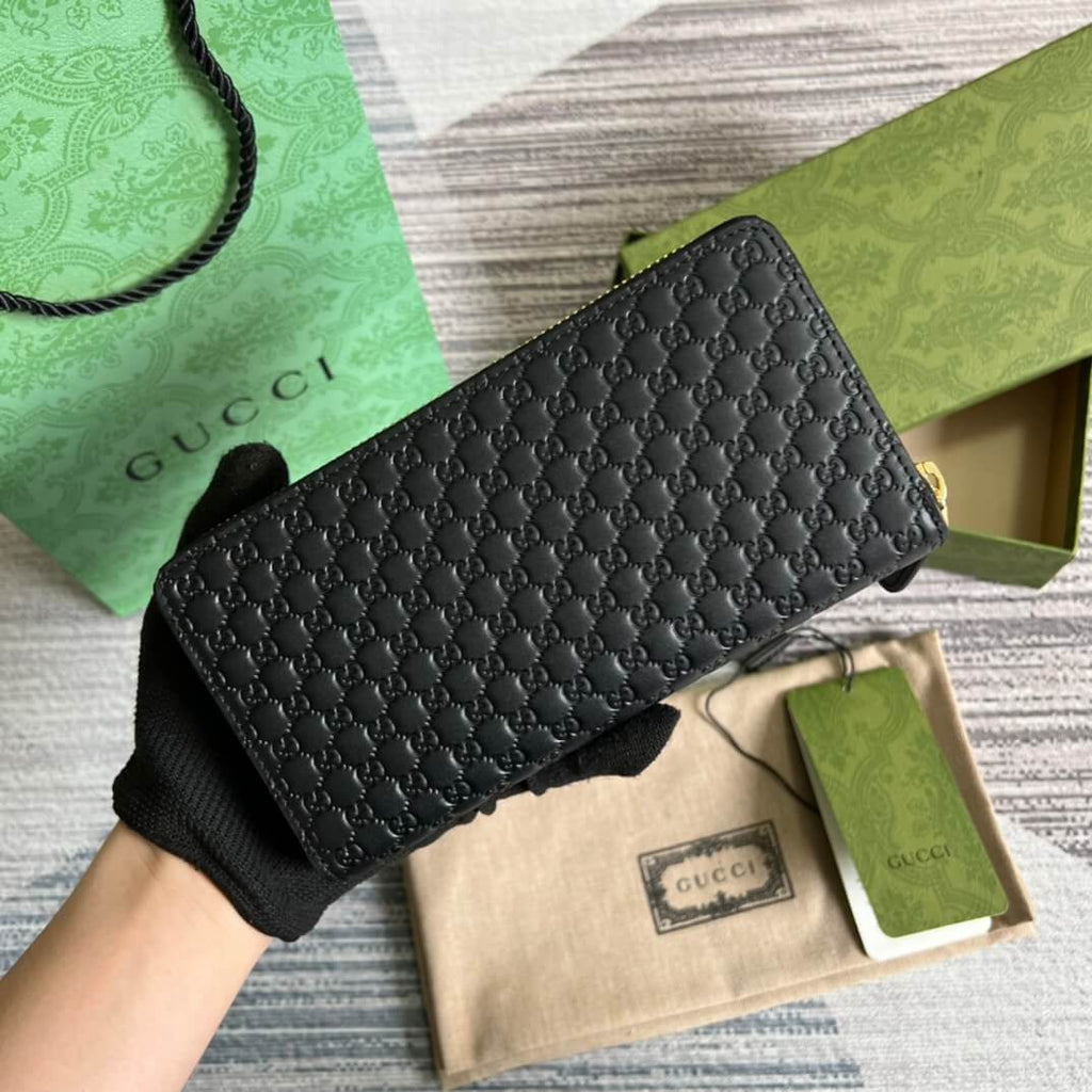 Gucci 449391 Marmont black 19cm Small G embossed cowhide