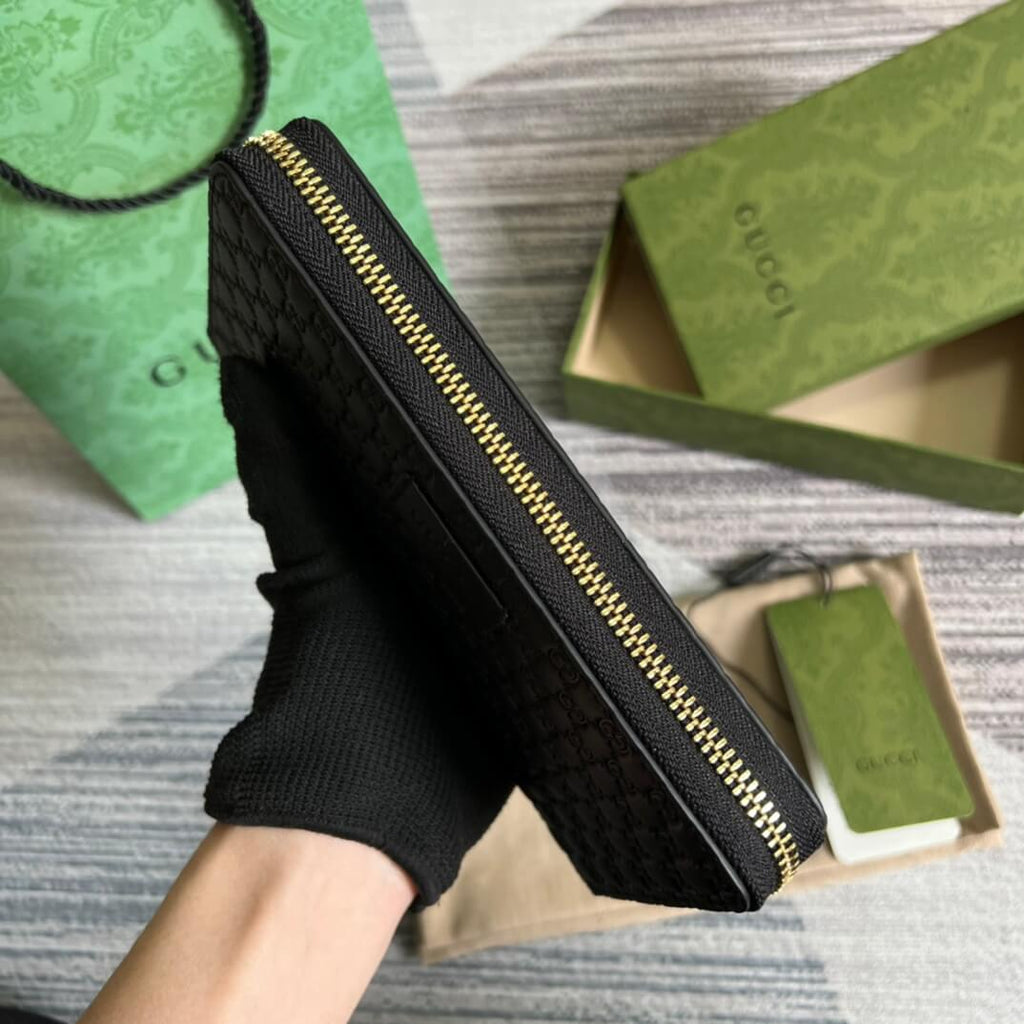 Gucci 449391 Marmont black 19cm Small G embossed cowhide