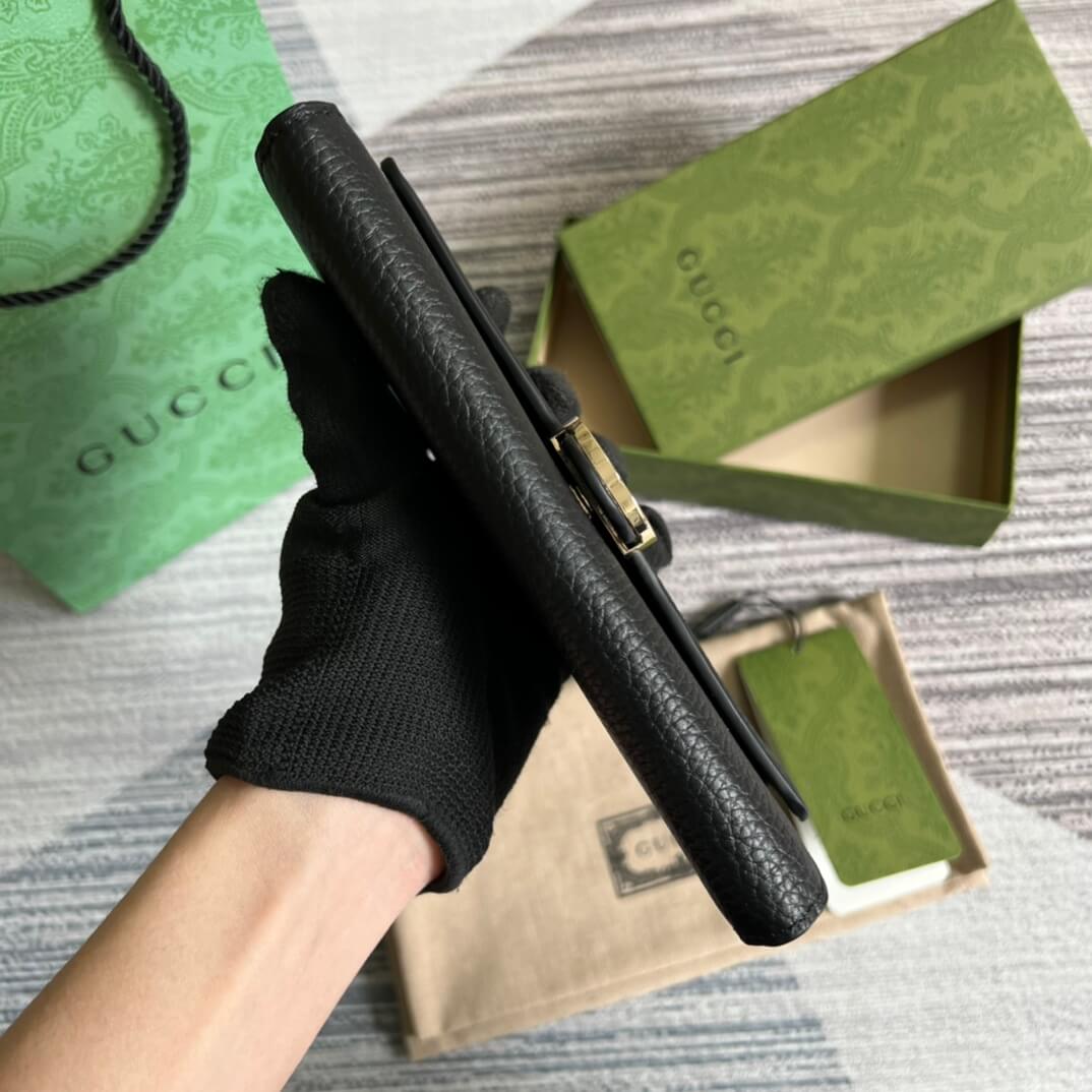 Gucci 615524 Marmont black 19.5cm COWHIDE/ REAL LEATHER