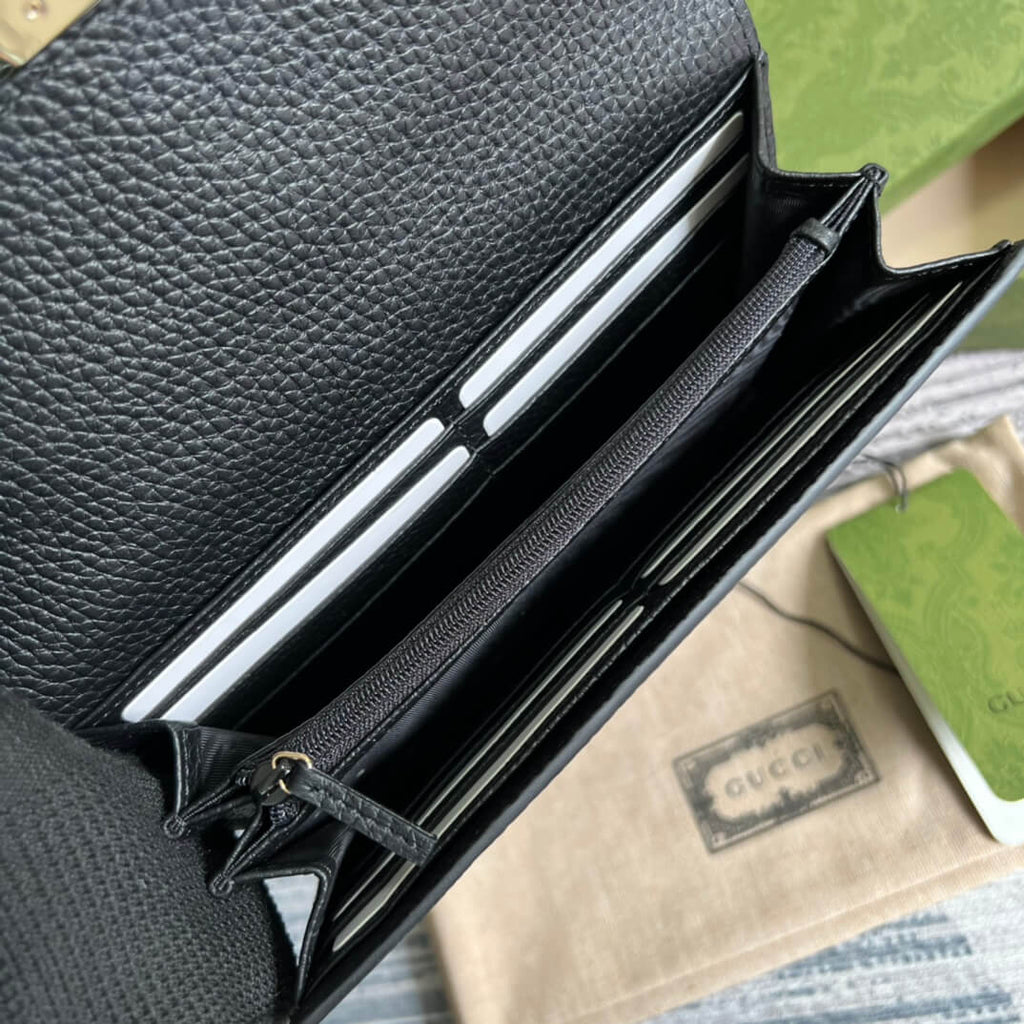 Gucci 615524 Marmont black 19.5cm COWHIDE/ REAL LEATHER