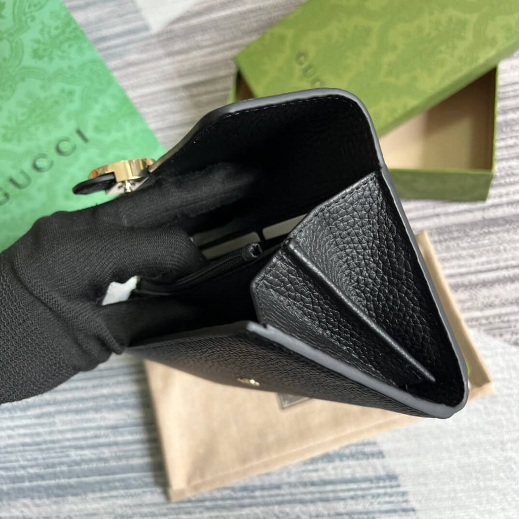Gucci 615524 Marmont black 19.5cm COWHIDE/ REAL LEATHER