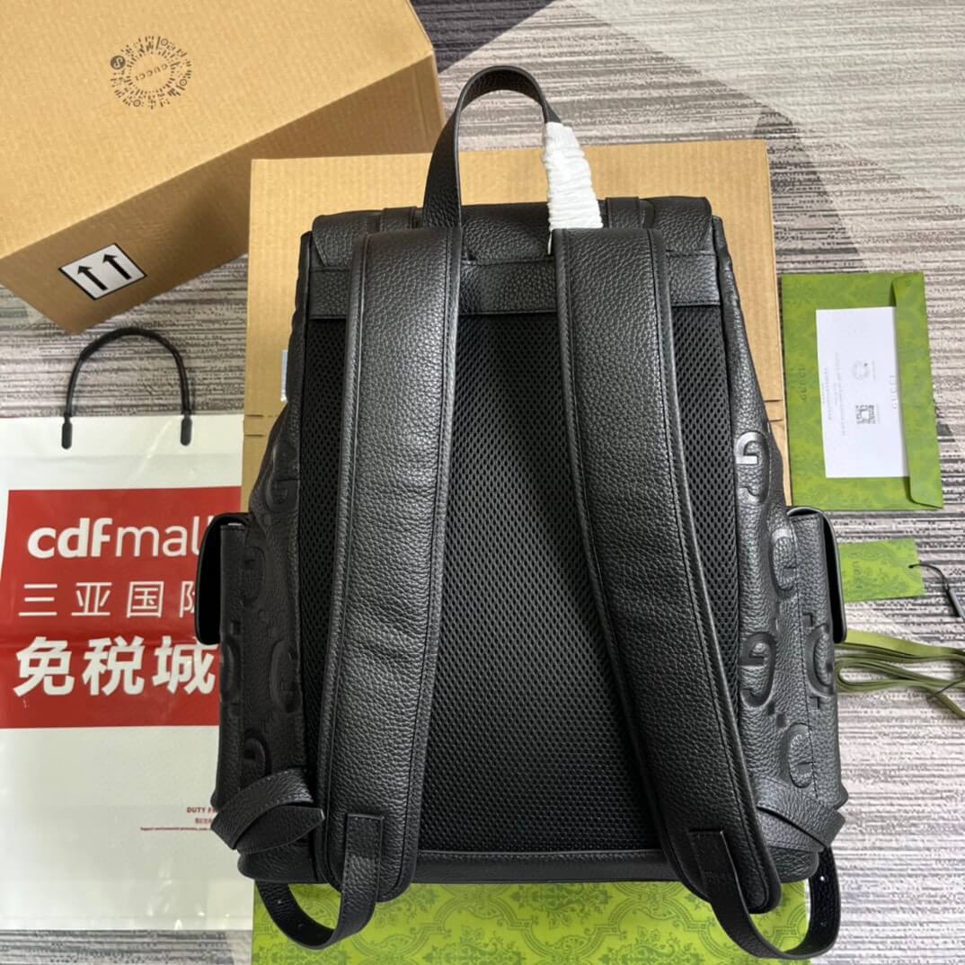 Gucci 625770 backpack 34cm black COWHIDE/ REAL LEATHER