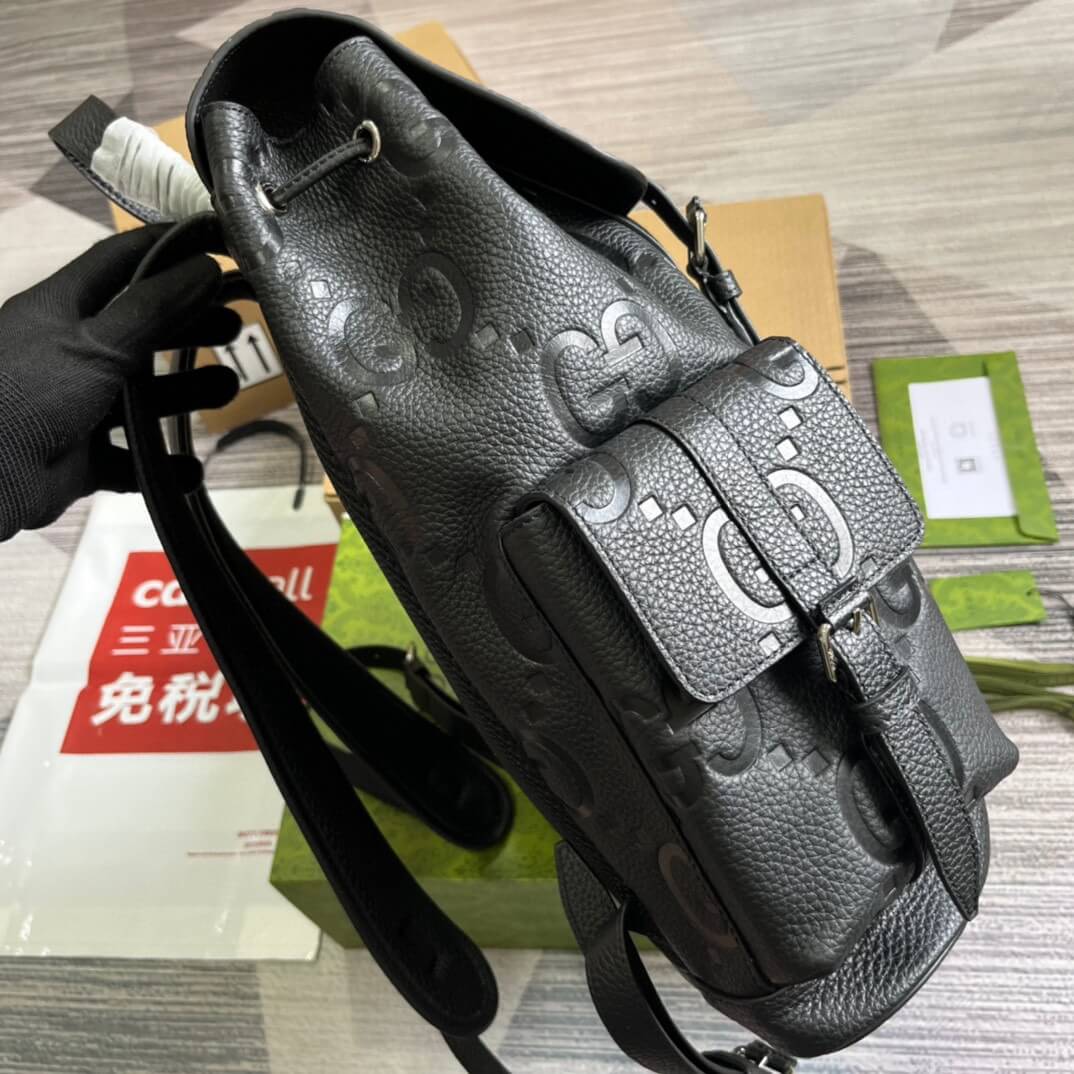 Gucci 625770 backpack 34cm black COWHIDE/ REAL LEATHER