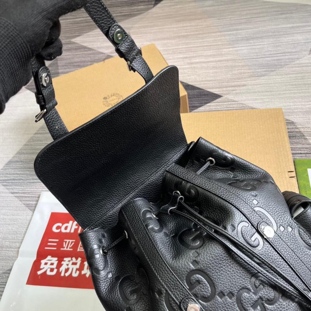 Gucci 625770 backpack 34cm black COWHIDE/ REAL LEATHER