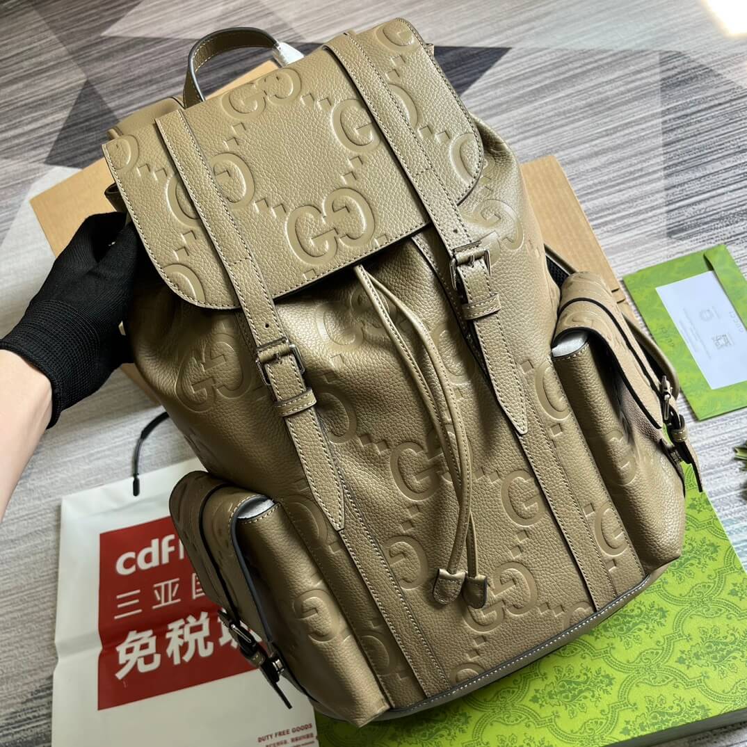 Gucci 625770 backpack 34cm taupe COWHIDE/ REAL LEATHER