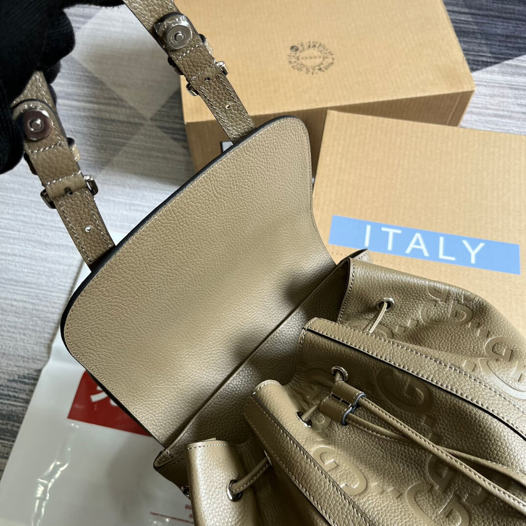 Gucci 625770 backpack 34cm taupe COWHIDE/ REAL LEATHER